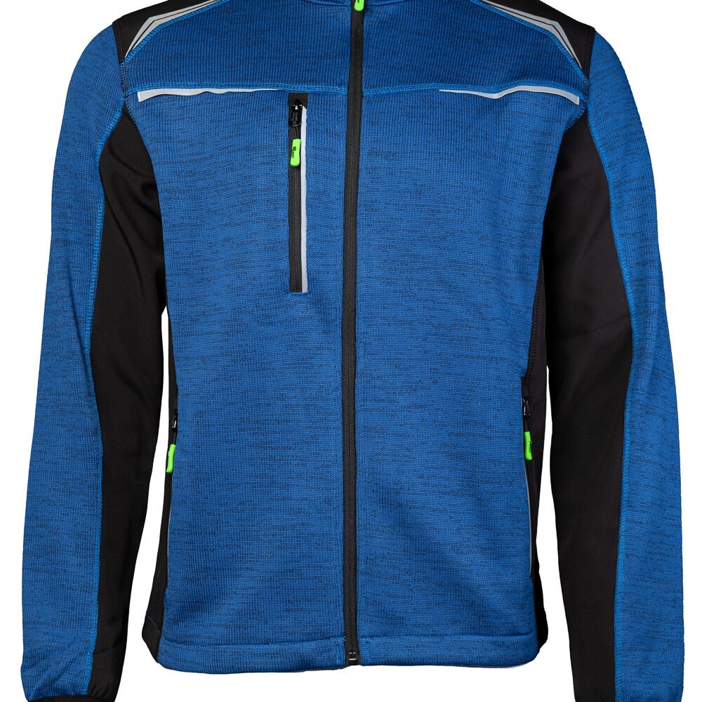 Yukon kék softshell pulóver