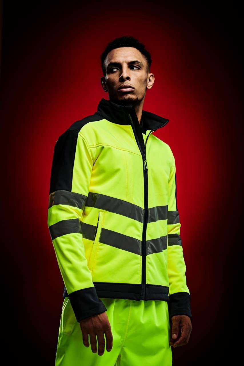 HI-VIS Pro 3 LAYER Softshell Kabát - RETRA625