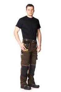 REWEAR Derekas nadrág Khaki/Szürke